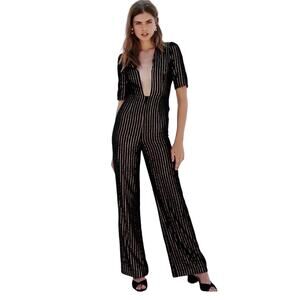 MISHA Collection Natalia Velvet Pantsuit Jumpsuit
